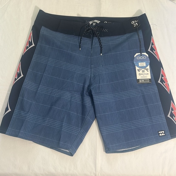 Billabong 31 Boardshorts D Bah Airlite mid length Board Shorts in smoke blue NWT